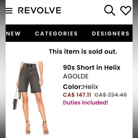 AGOLDE The 90’s Short - Picture 2 of 2